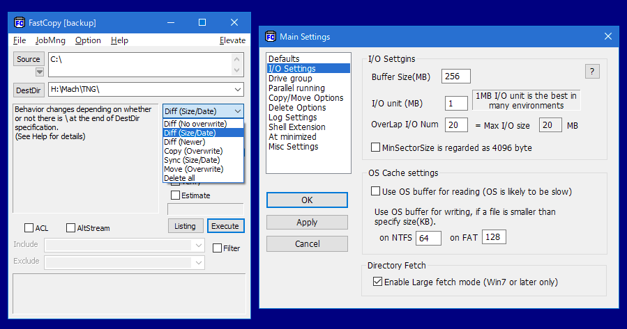 fastcopy transfer